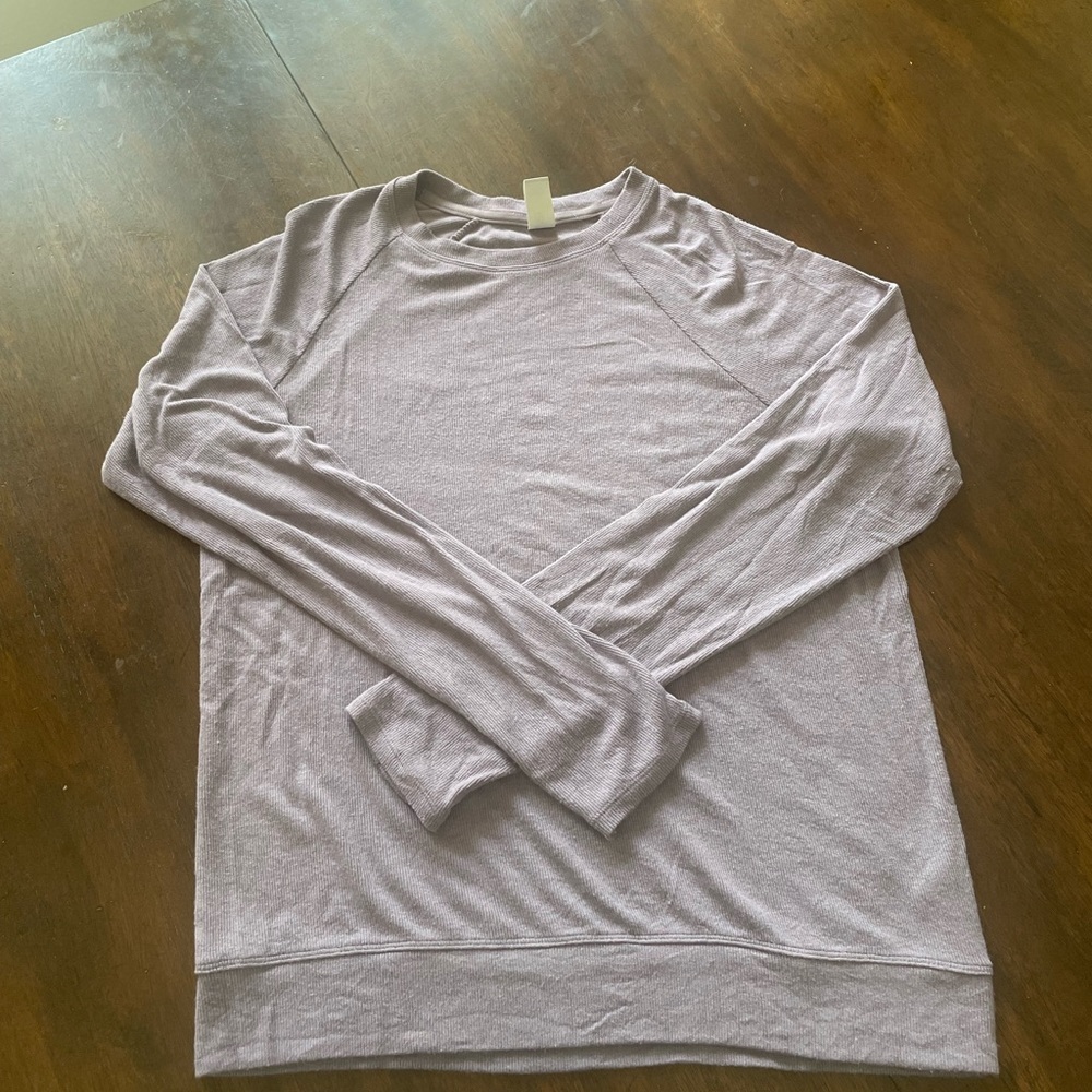 Athleta Girl Purple Crewnecks with Sweater Material